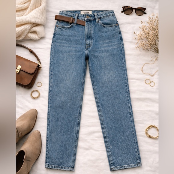 Wrangler High Rise Rodeo Straight Crop Jeans | Vintage Wash | Size 8/29 Cropped - Picture 13 of 13